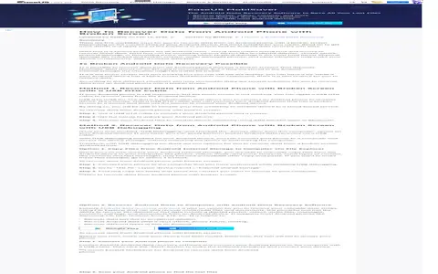 Screenshot of EaseUS page: Can you recover data from a water-damaged phone via USB?