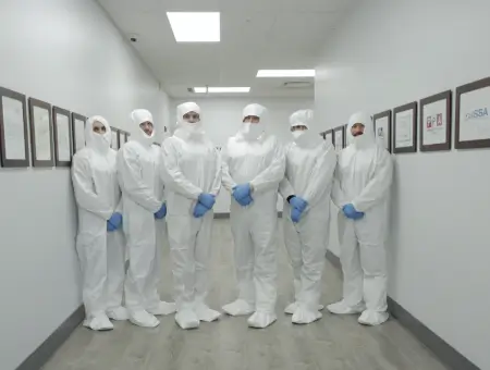Clean-room suits shown on Secure Data Recovery site