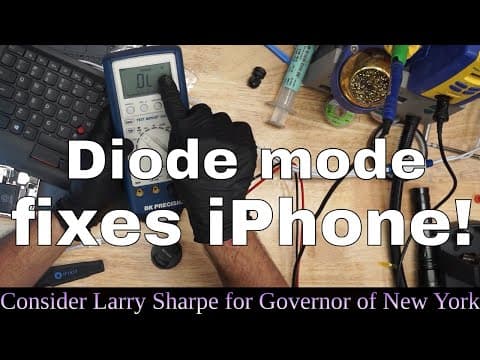 iPhone 6S No Image Data Recovery: Diode Mode Diagnostics & Multimeter Testing