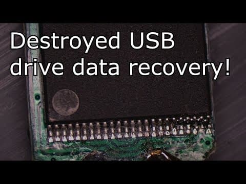 USB Drive Destroyed by Customer: Data Recovery Attempt on Severely Damaged Flash Drive