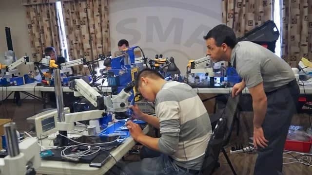 Precision microscope work