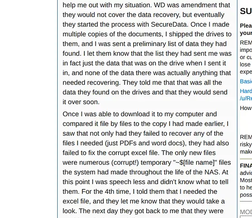 Screenshot of Secure Data Recovery evidence for finding NEWS-006