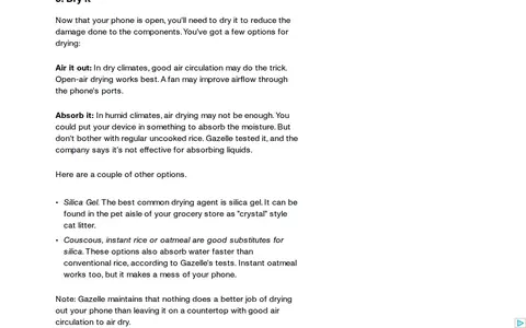 Screenshot of CNET website showing the claim: "Couscous, instant rice or oatmeal are good substitutes for s..."