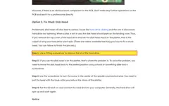 Screenshot of EaseUS website showing the claim: "Step 1. Use a fitting screwdriver to remove the lid of the h..."