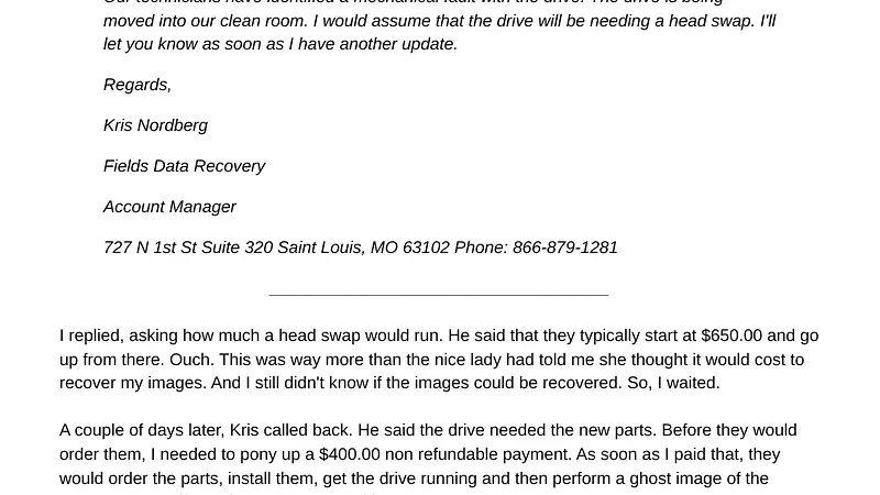 Screenshot supporting the quoted claim from Baselineshots blog account by Mike Olivella, February 2017