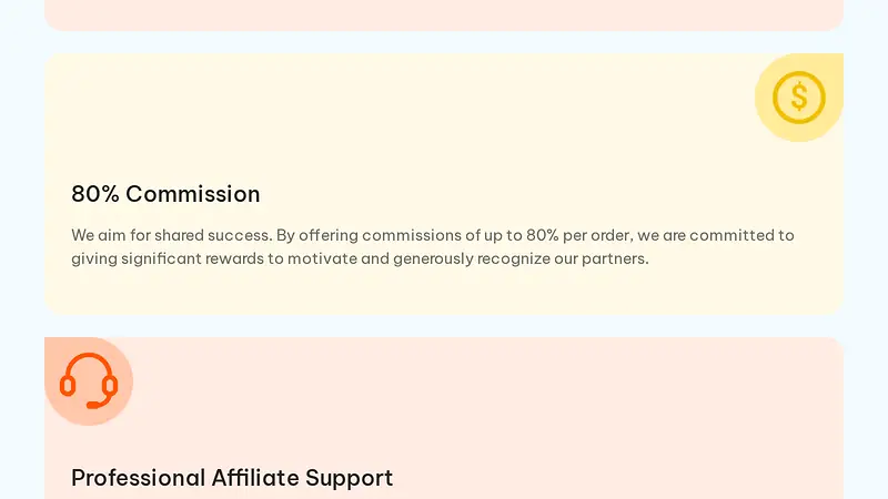 Screenshot of Tenorshare's affiliate program page advertising 80% commission and recruiting influencers, bloggers, YouTubers, publishers, and ad networks