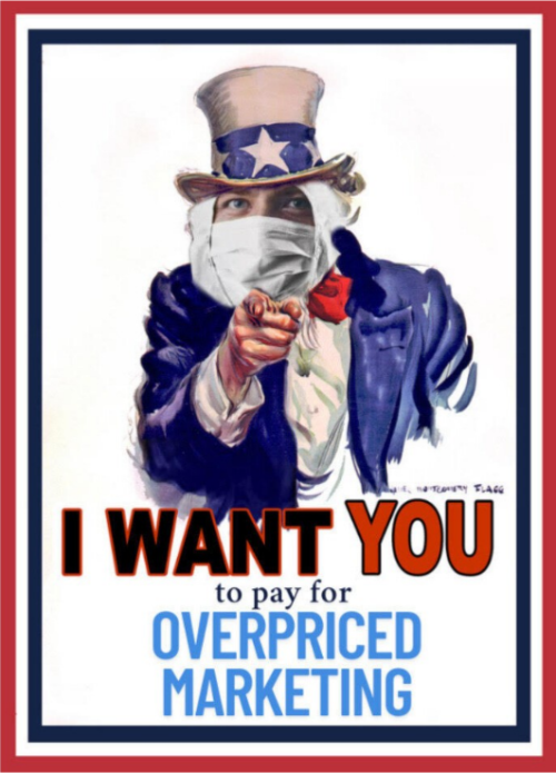 I want you to pay for overpriced marketing uncle sam sign
